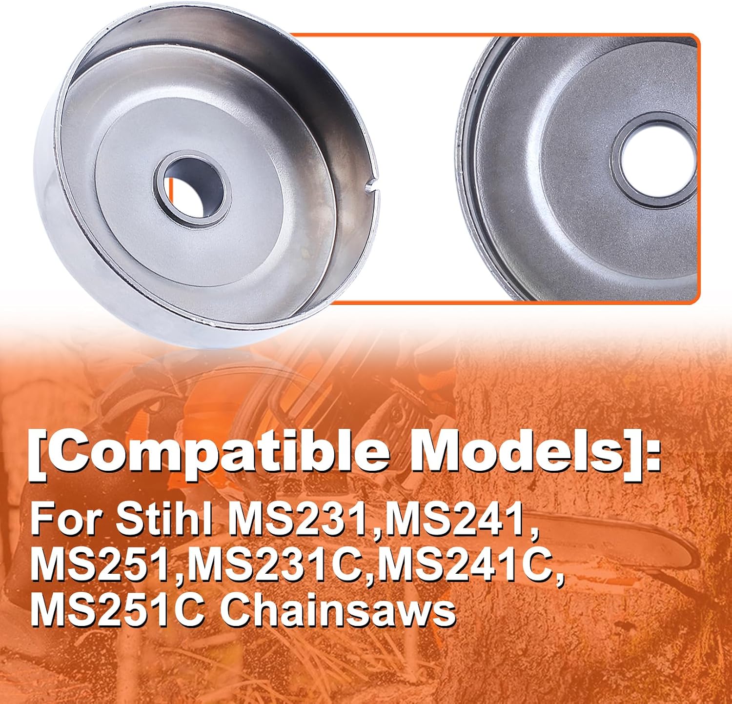 .325"-7T Clutch Drum Spur Sprocket Cover Kit for Stihl MS231 MS251 MS241 MS231C MS241C MS251C Chainsaw 1143 640 2002
