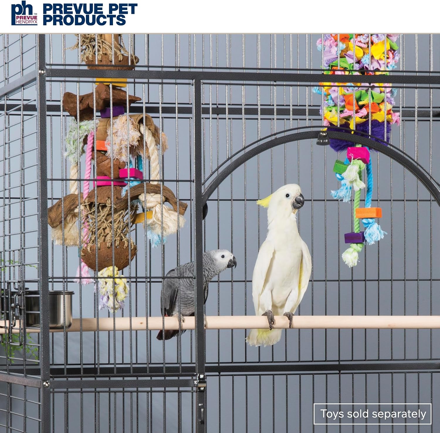 Prevue Pet Products Empire Bird Cage, X-Large, Black Hammertone,46" L x 36" W x 78 1/4" H