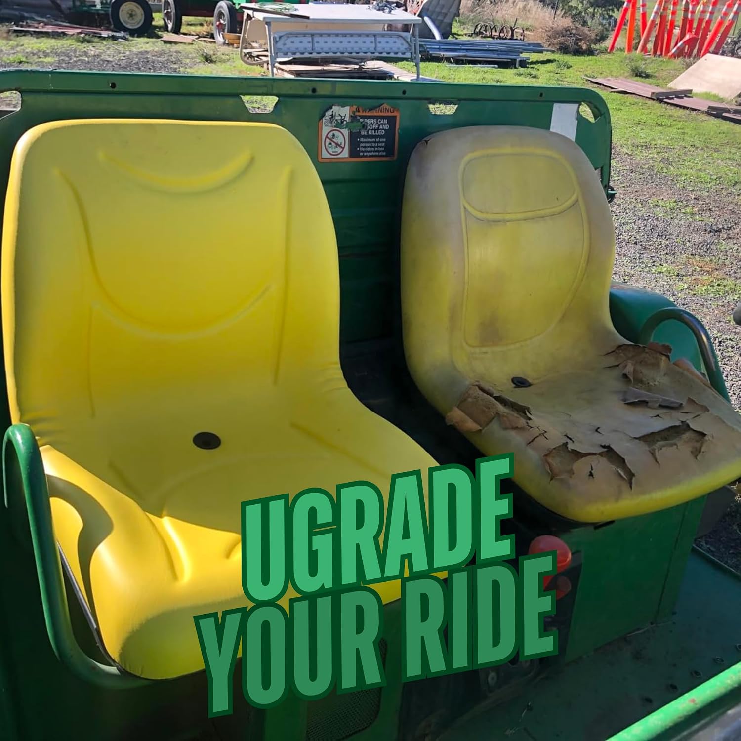 E-VG11696 Two Seats for John Deere Gator (2pcs) for XUV 850D, E GATOR, TURF GATORS Including TE, ELECTRIC & TH, TH 6X4 DIESEL GATOR, TX 4X2 GATOR