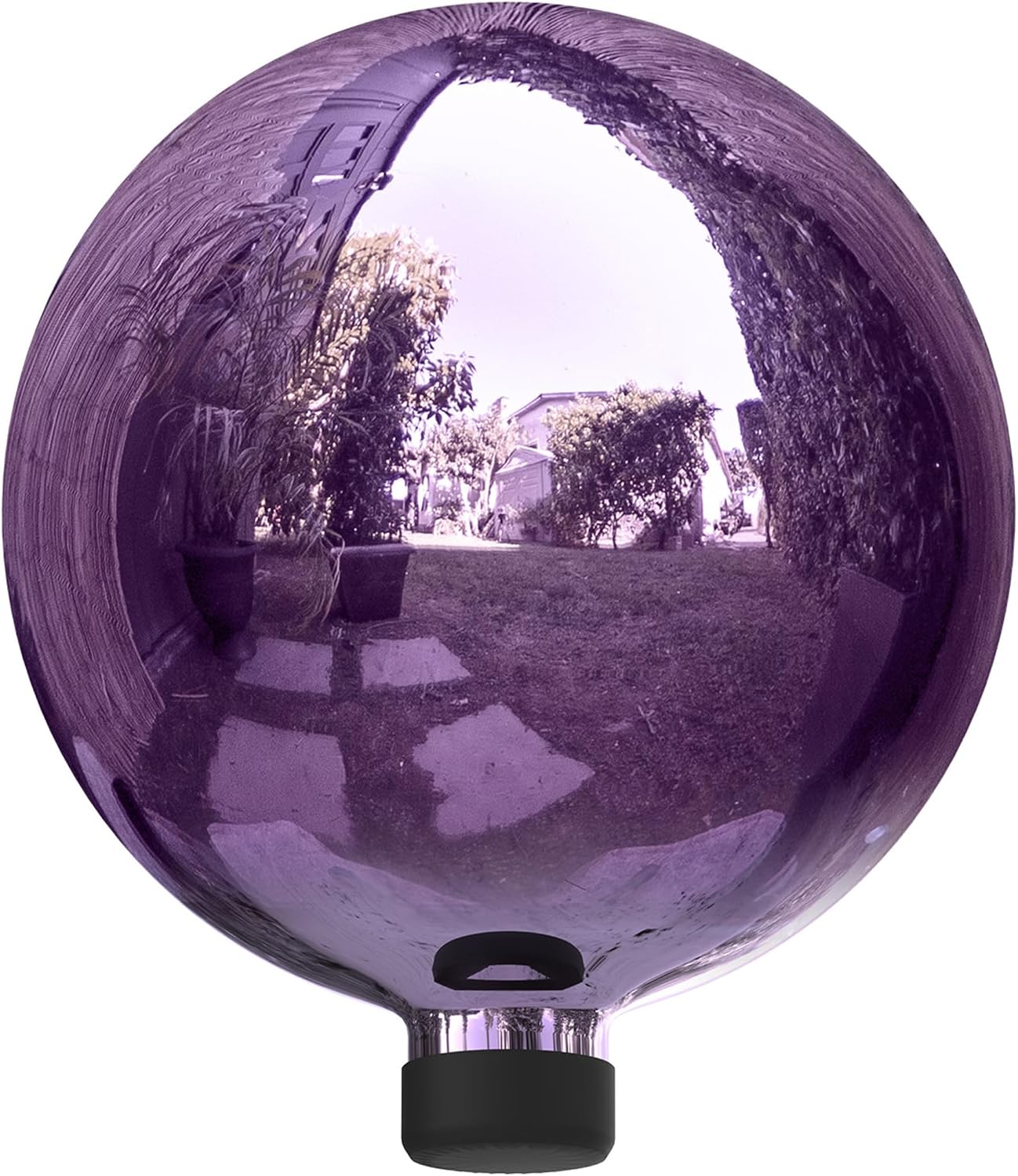 Alpine Corporation | 10" Indoor/Outdoor Glass Gazing Globe — Festive Garden & Yard Décor Accent — Blue