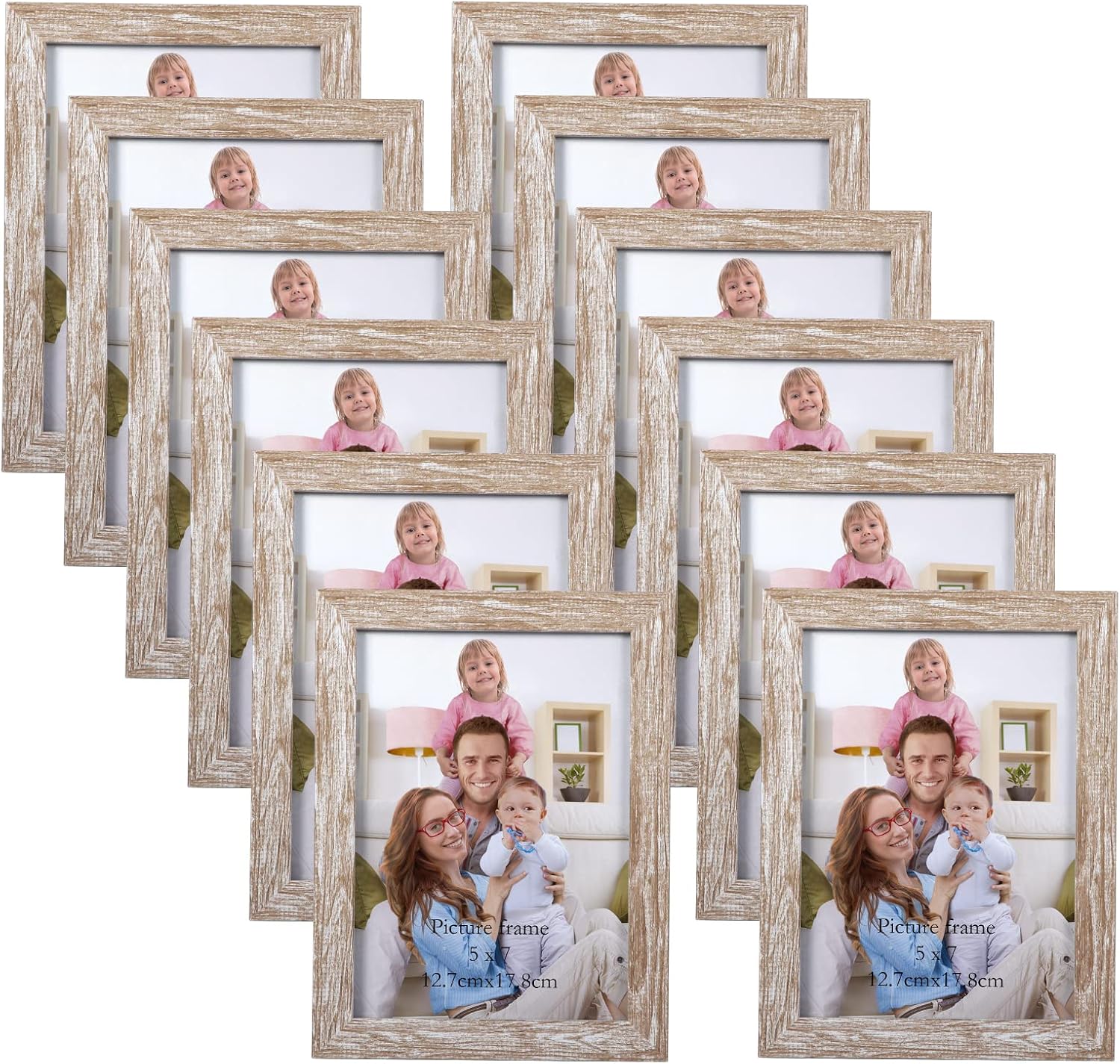 Giftgarden Black 8x10 Picture Frame Bulk, Multi 8 x 10 Photo Frames Set for Wall Hanging or Tabletop, 12 Pack