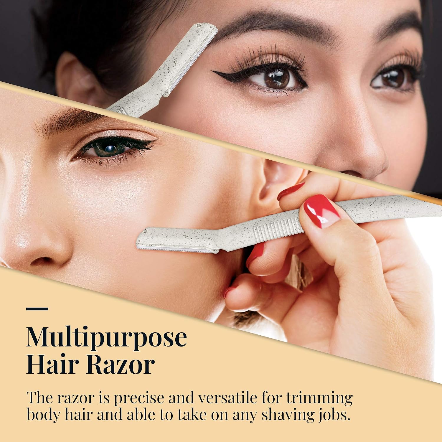 Ennva Disposable Dermaplane Eyebrow & Facial Razors, 6 Pack