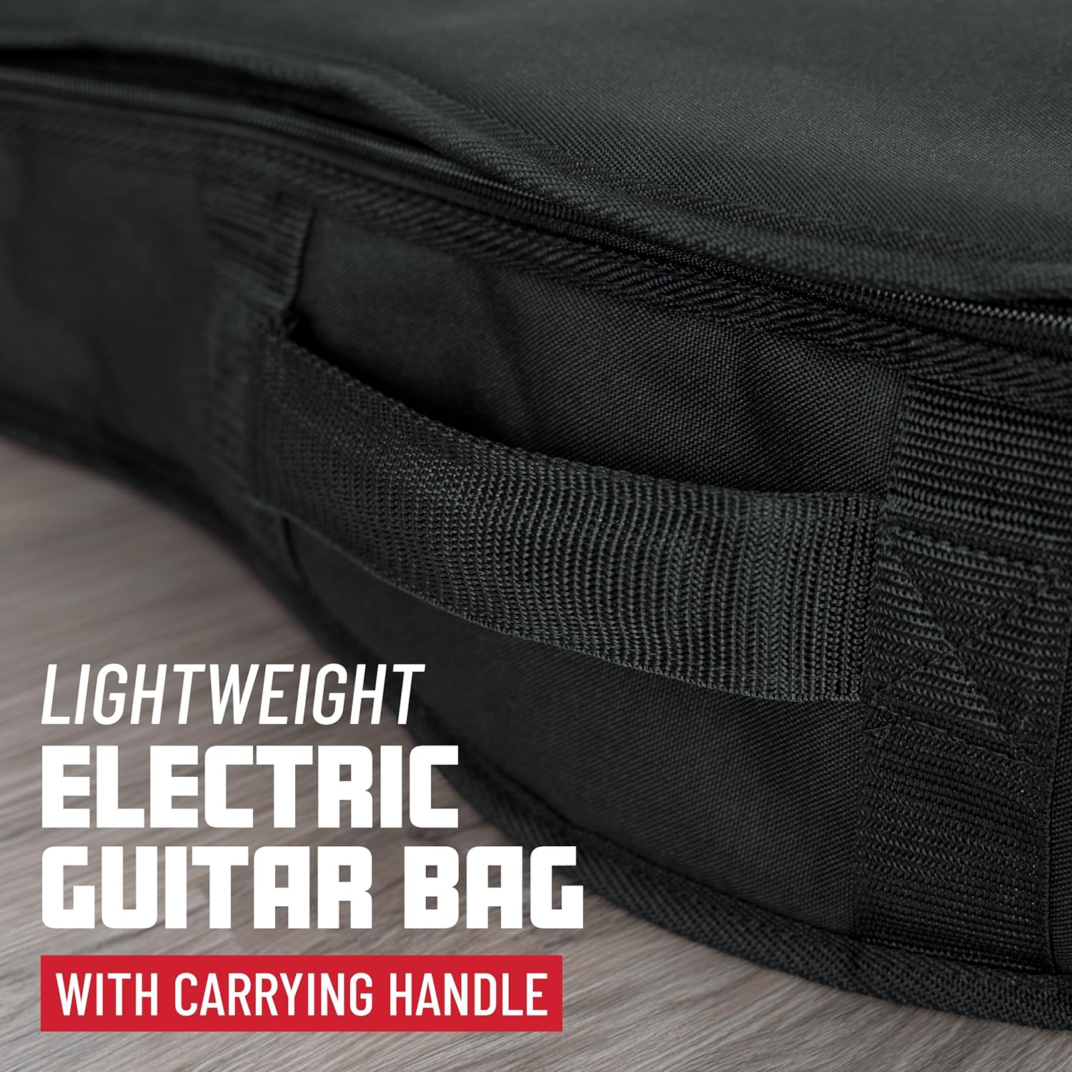 Gator Cases Foam Padded Electric Guitar Gig Bag, Fits Stratocaster and Telecaster Style Guitars up to 40.3" in Length (GBE-ELECT)