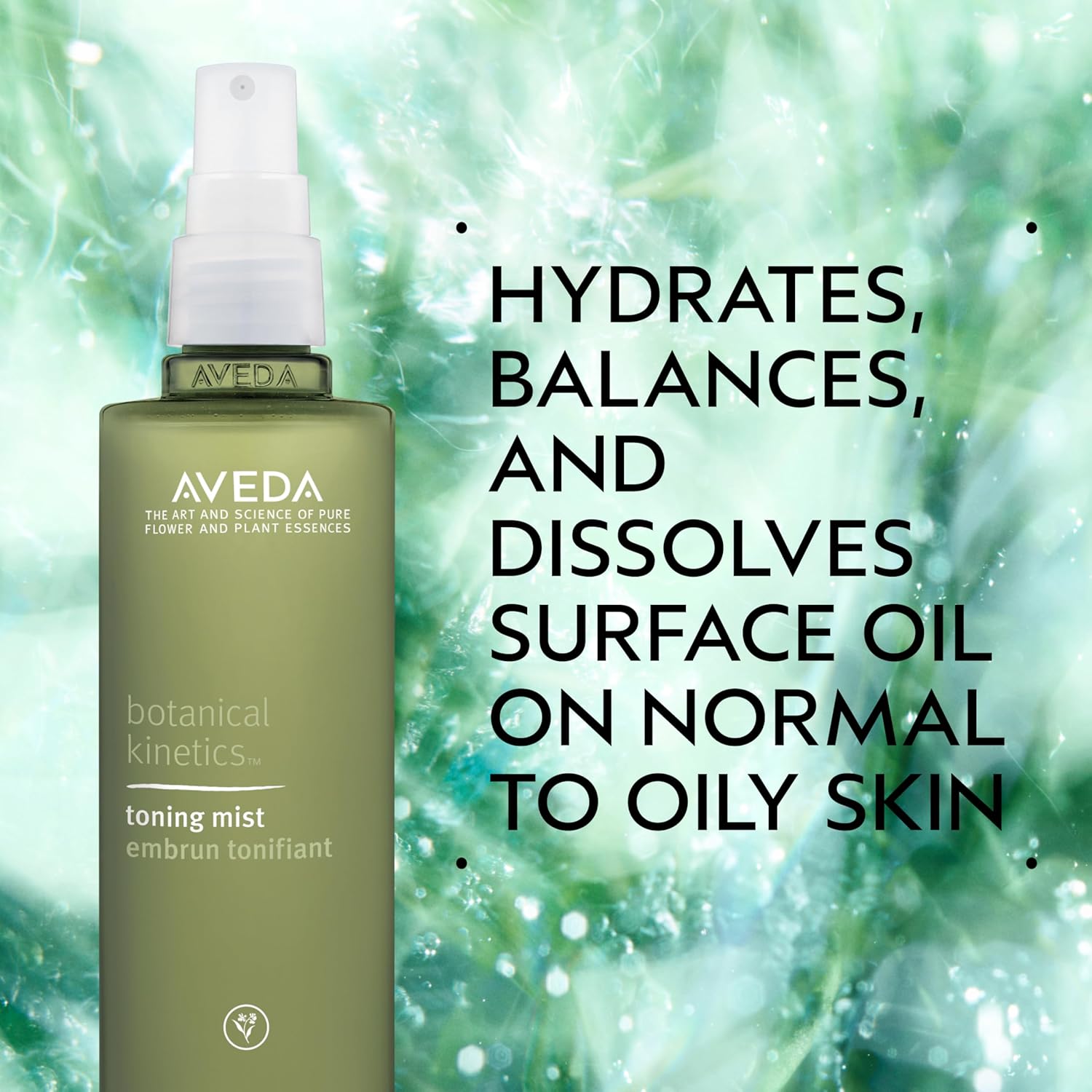 Aveda Botanical Kinetics Toning Mist | Refreshing Toner for Normal to Oily Skin | Hydrates & Balances Skin, 5 Fl Oz