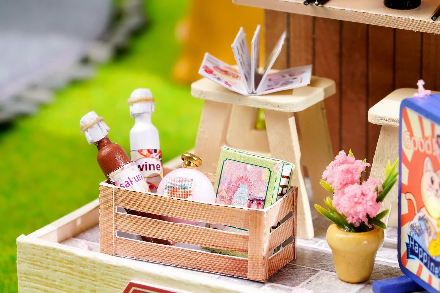 CUTEROOM DIY Doll Room Miniature Furniture Wooden House Kit-Study Room