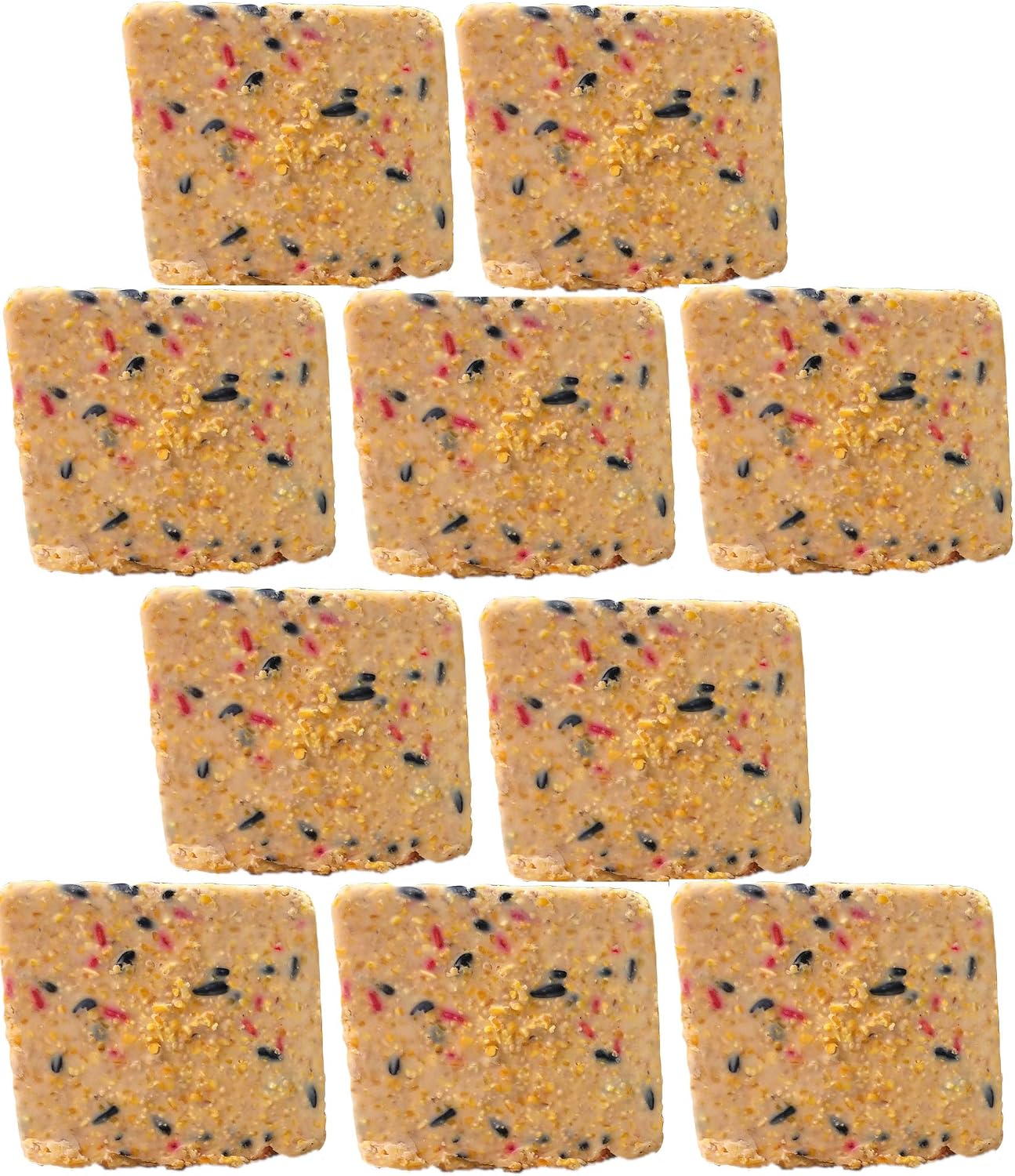 ST. ALBANS BAY SUET PLUS Suet Cake Variety Packs, 11 oz. Wild Bird Suet Cakes (High Energy, 10 Pack)