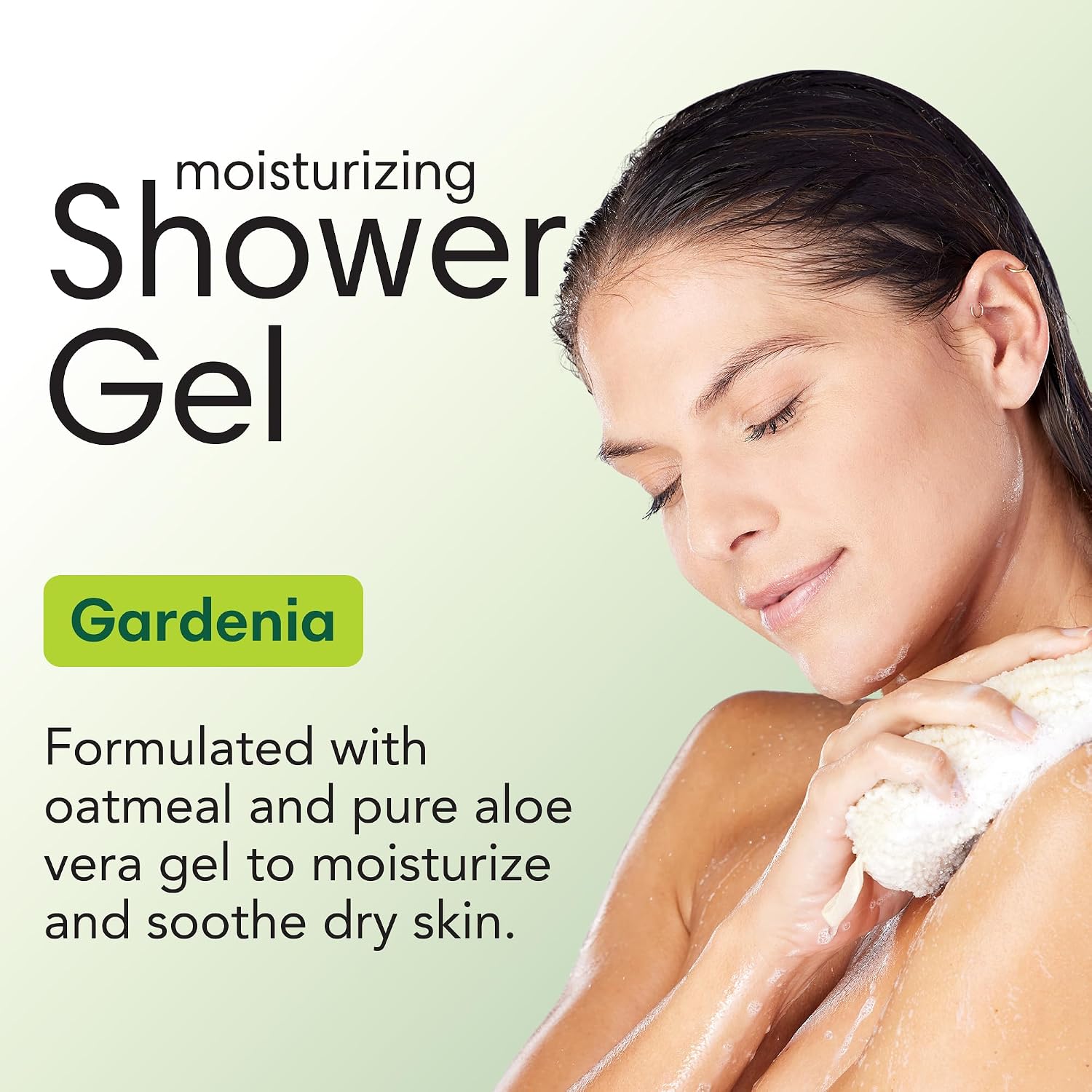 ShiKai Daily Moisturizing Shower Gel (Sandalwood, 12oz, Pack of 3) | Gentle Formula | Aloe Vera & Oatmeal for Soft, Healthy Skin | Dry Skin Relief