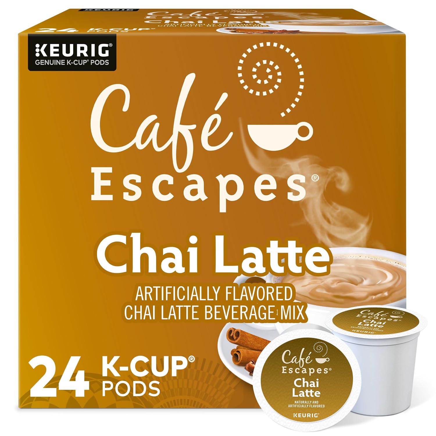 Café Escapes Café Caramel, Keurig Single-Serve K-Cup Pods, 24 Count