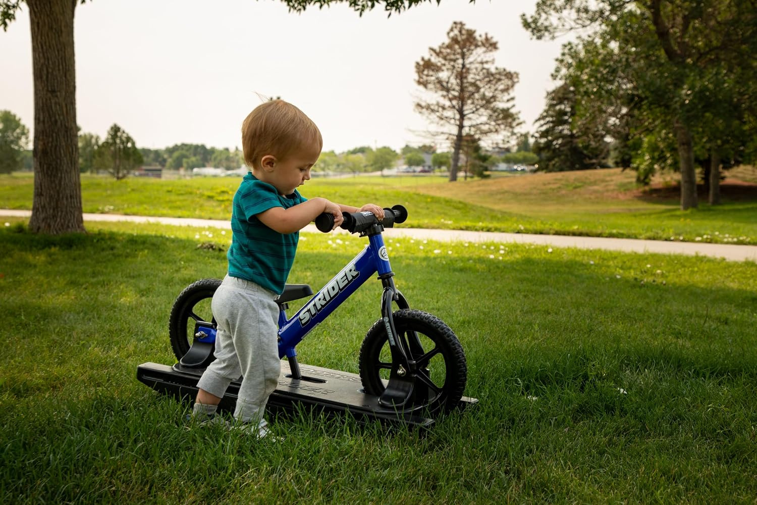 Strider Sport 2-in-1 Rocking Bike, Ages 6 Months–4 Years | For 12 Model, Converts Baby Rocking Toy to Toddler Balance Bike, Tool-Free Adjustments, Wide and Stable Base, Durable Plastic