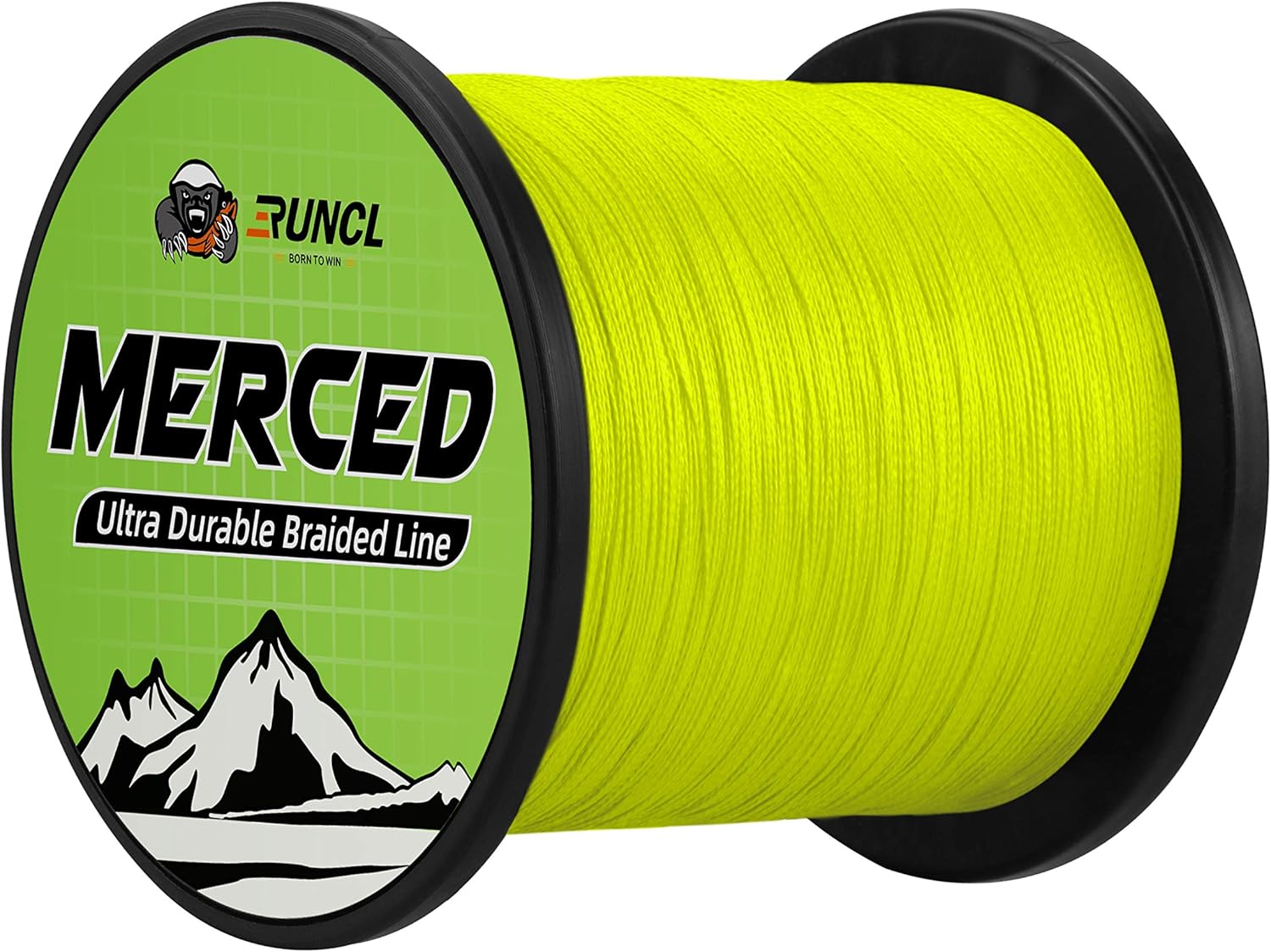 RUNCL Braided Fishing Line Merced, 1000 500 300 Yards Braided Line 4 8 Strands, 6-200LB - Proprietary Weaving Tech, Thin-Coating Tech