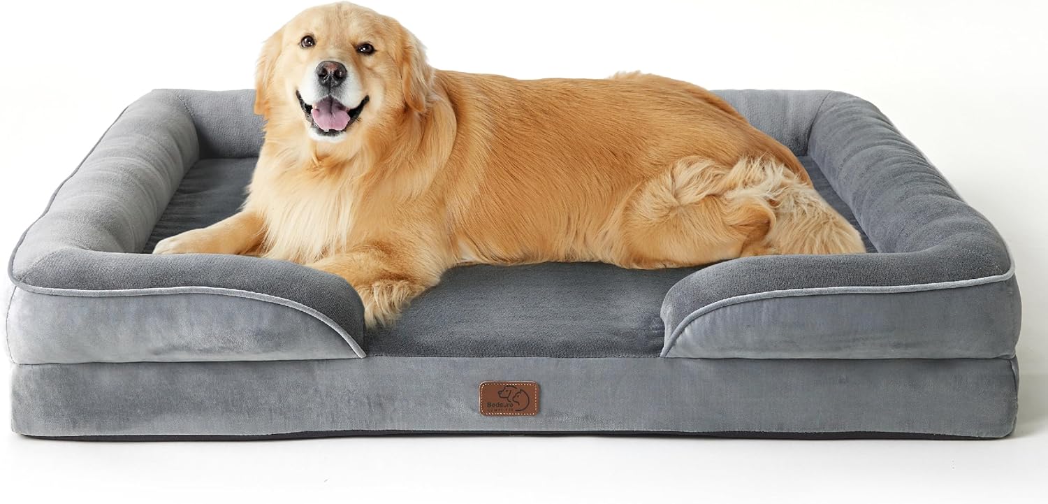 Bedsure Orthopedic Dog Beds Large Sized Dog with Removable Washable Cover
