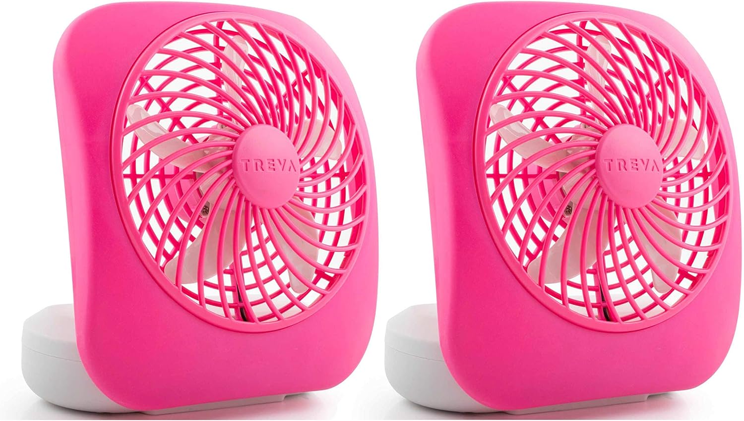 O2COOL Treva 5 in Portable Battery Powered Desk Fan 2-Speed Black | Yes