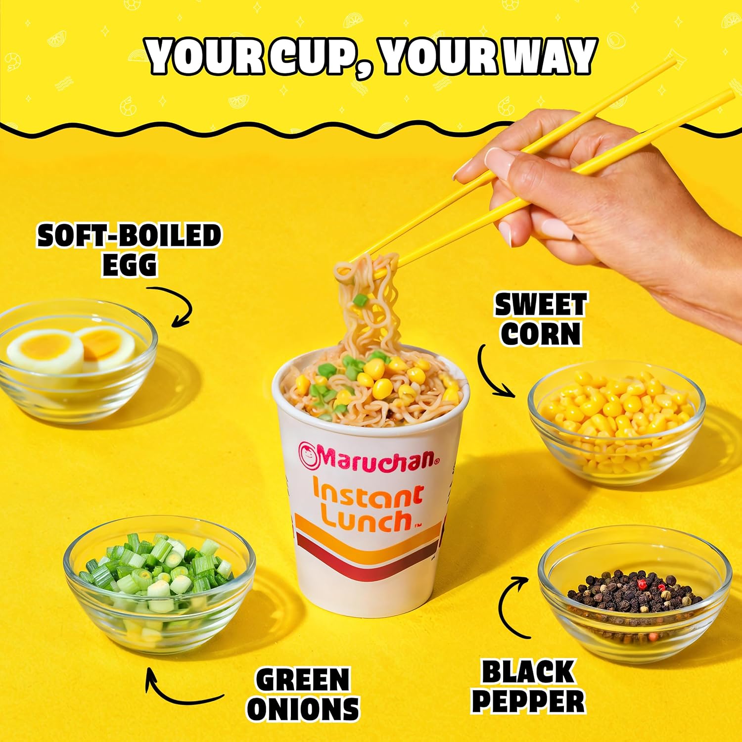 Maruchan Instant Lunch Ramen Noodles, Cheddar Cheese Flavor – Japanese-Style Instant Noodle Soup, Easy Meal Ready in 3 Minutes – 2.25 Oz. (12 Pack)