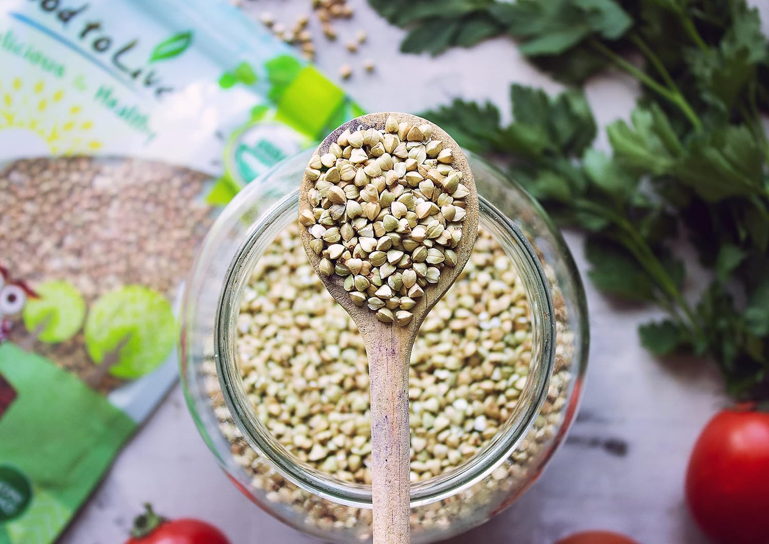 Food to Live Organic Buckwheat Groats, 15 Pounds – Whole Grain Buckwheat Seeds by Food to Live. Hulled, Non-GMO, Kosher, Raw, Vegan, Sirtfood. Bulk Cereal Grain