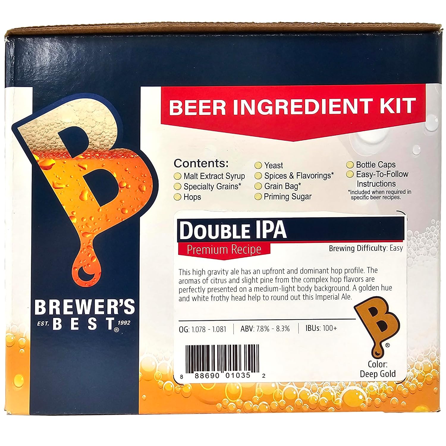 Brewer's Best Double IPA Beer Ingredient Kit
