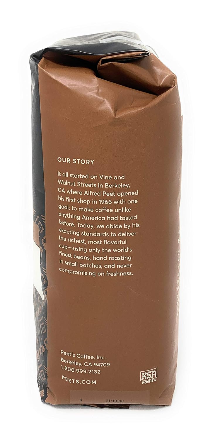 Peet's Coffee Whole Bean Coffee, Dark Roast, Major Dickason's, 18 Ounces