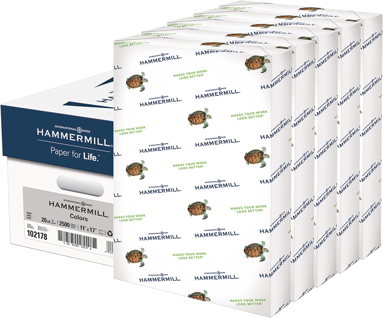 Hammermill Colored Paper, 20 lb Ivory Printer Paper, 8.5 x 11 - Made in the USA, Pastel Paper, 103176R - 1 Ream (500 Sheets)