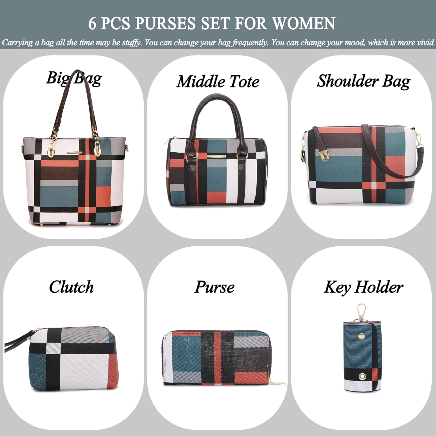 2E-youth Designer Purses and Handbags for Women Satchel Shoulder Bag Tote Top Handle Bag