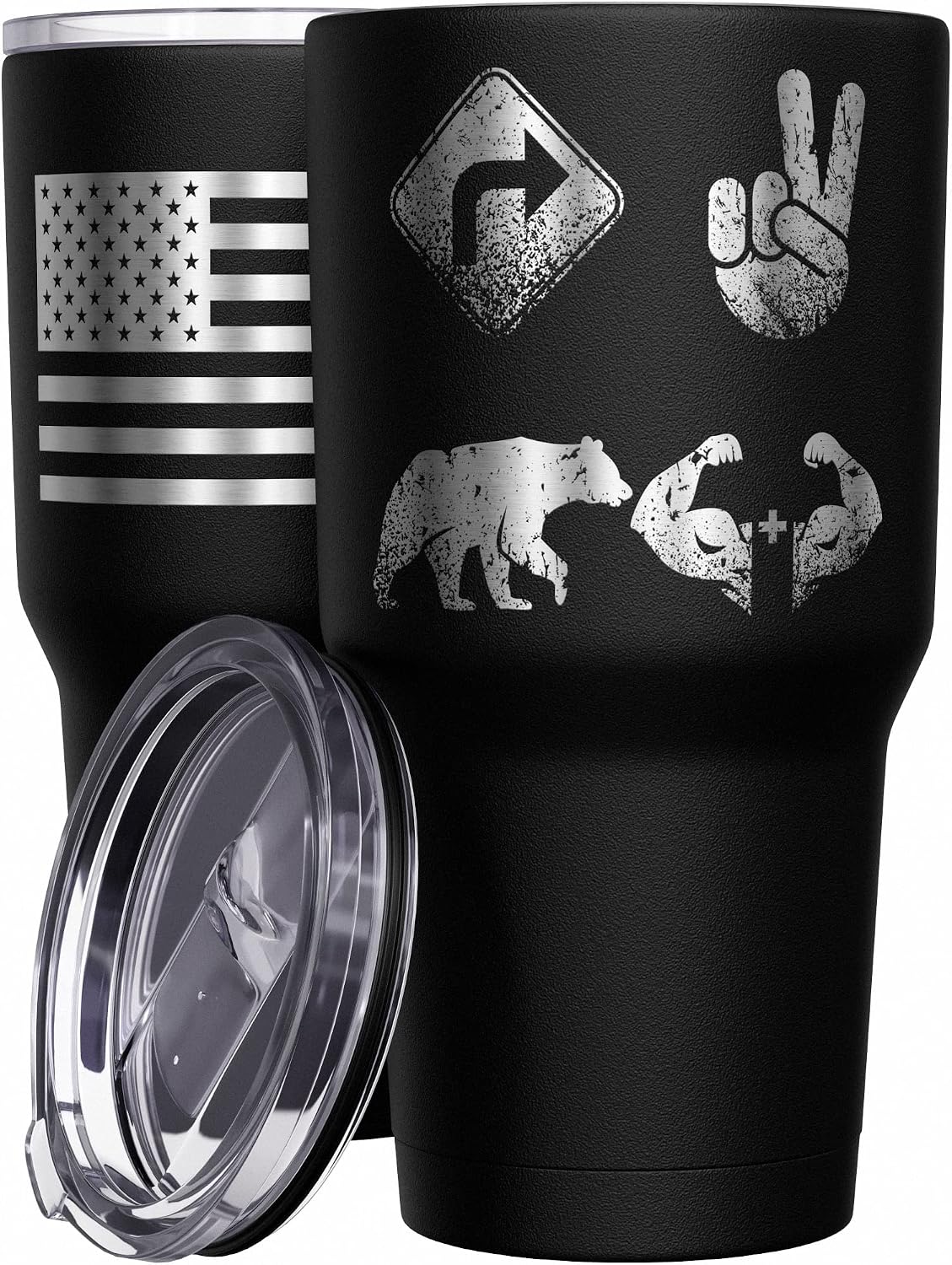 We The People Holsters - 1776 Betsy Ross Flag - Betsy Ross Mug - American Flag Coffee Travel Mug - American Flag Tumbler - Double Insulated Tumbler - 30 oz