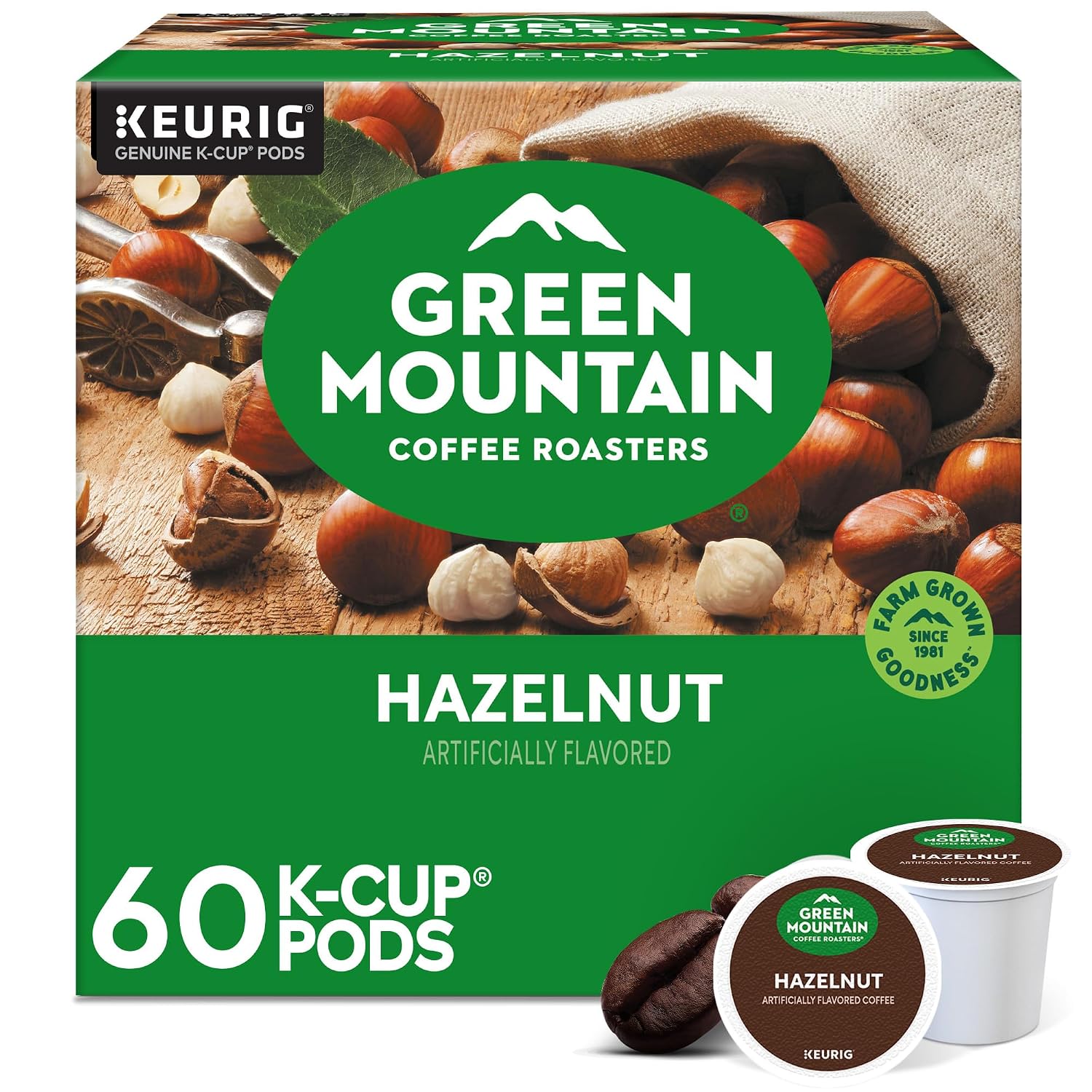 Green Mountain Coffee Roasters Island Coconut, Single-Serve Keurig K-Cup Pod, Flavored Light Roast Coffee, 24 Count (Pack of 1)