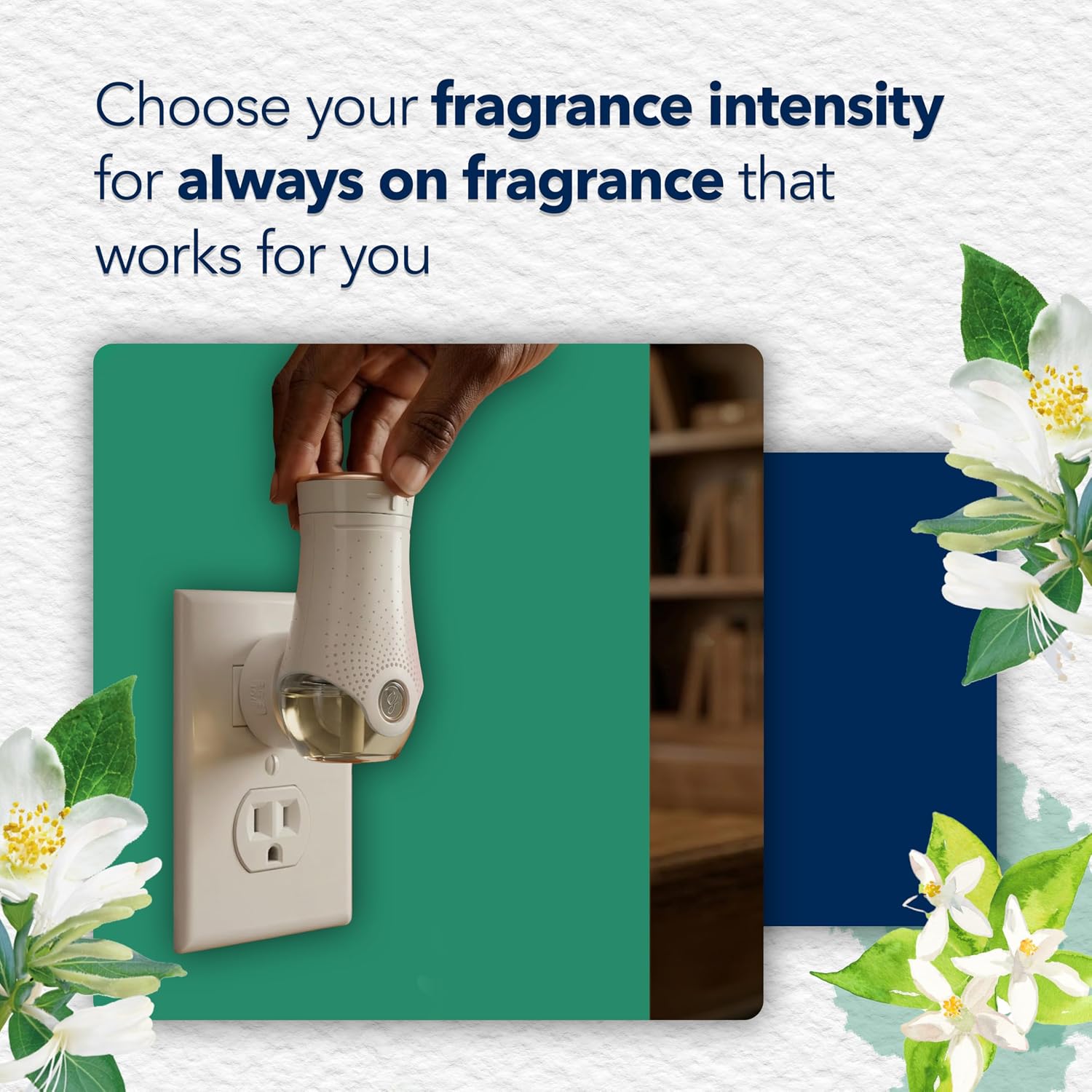 Glade PlugIns Refills Air Freshener, Sea Mist & Cypress, Scented and Essential Oils for Home and Bathroom, 0.67 Fl Oz, 5 Count