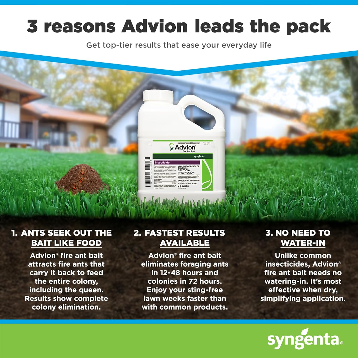 Syngenta - A20380A - Advion Fire Ant Bait - Insecticide - 2lb