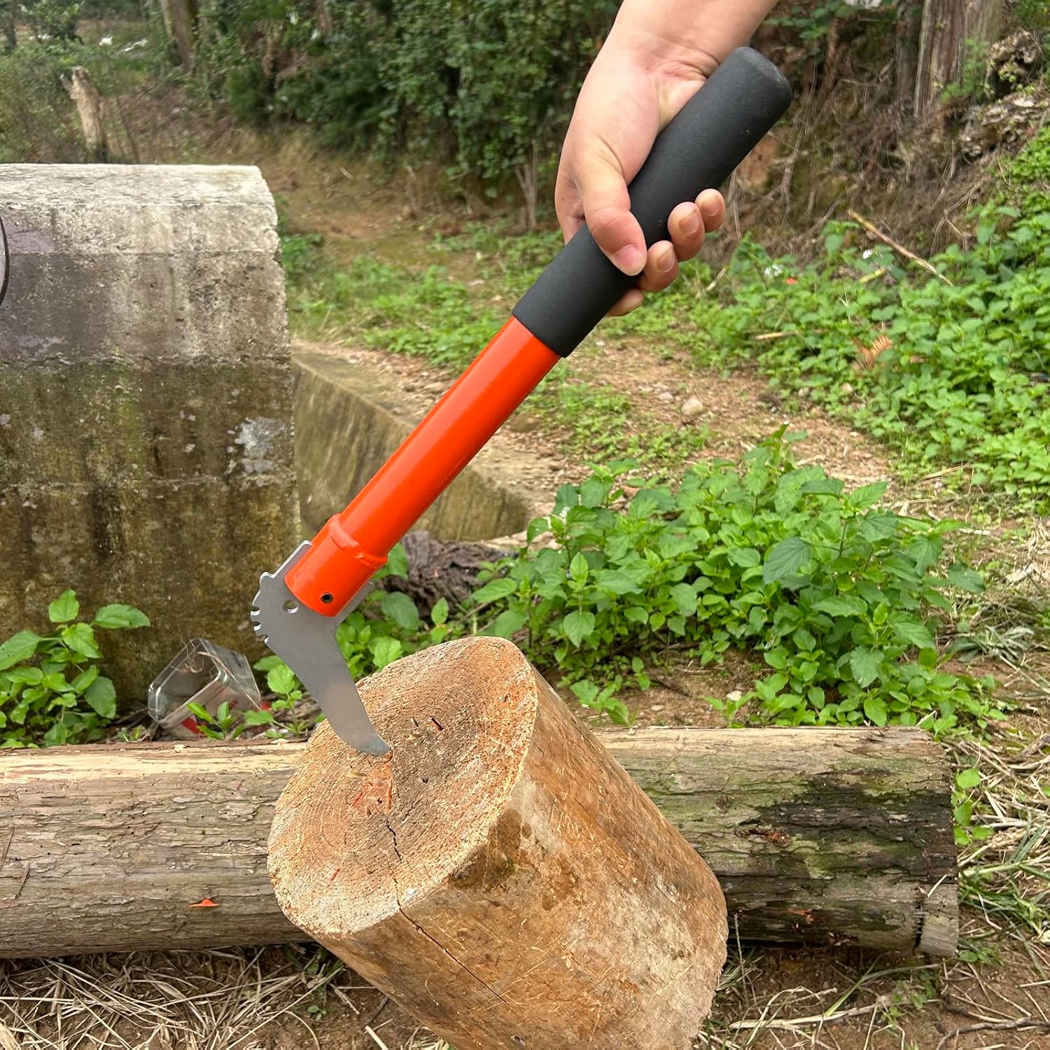 Pickaroon Hookaroon, 28in Pickaroon Logging Tool with Lightweight Anti-Slip Hook Handle for Lifting, Dragging, and Stacking Logs, Lightweight Logging Tools
