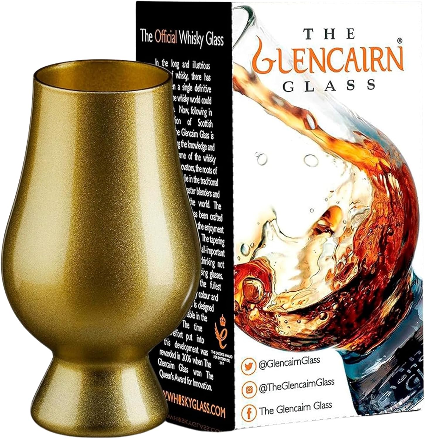 GLENCAIRN BLACK WHISKY GLASS IN GIFT CARTON