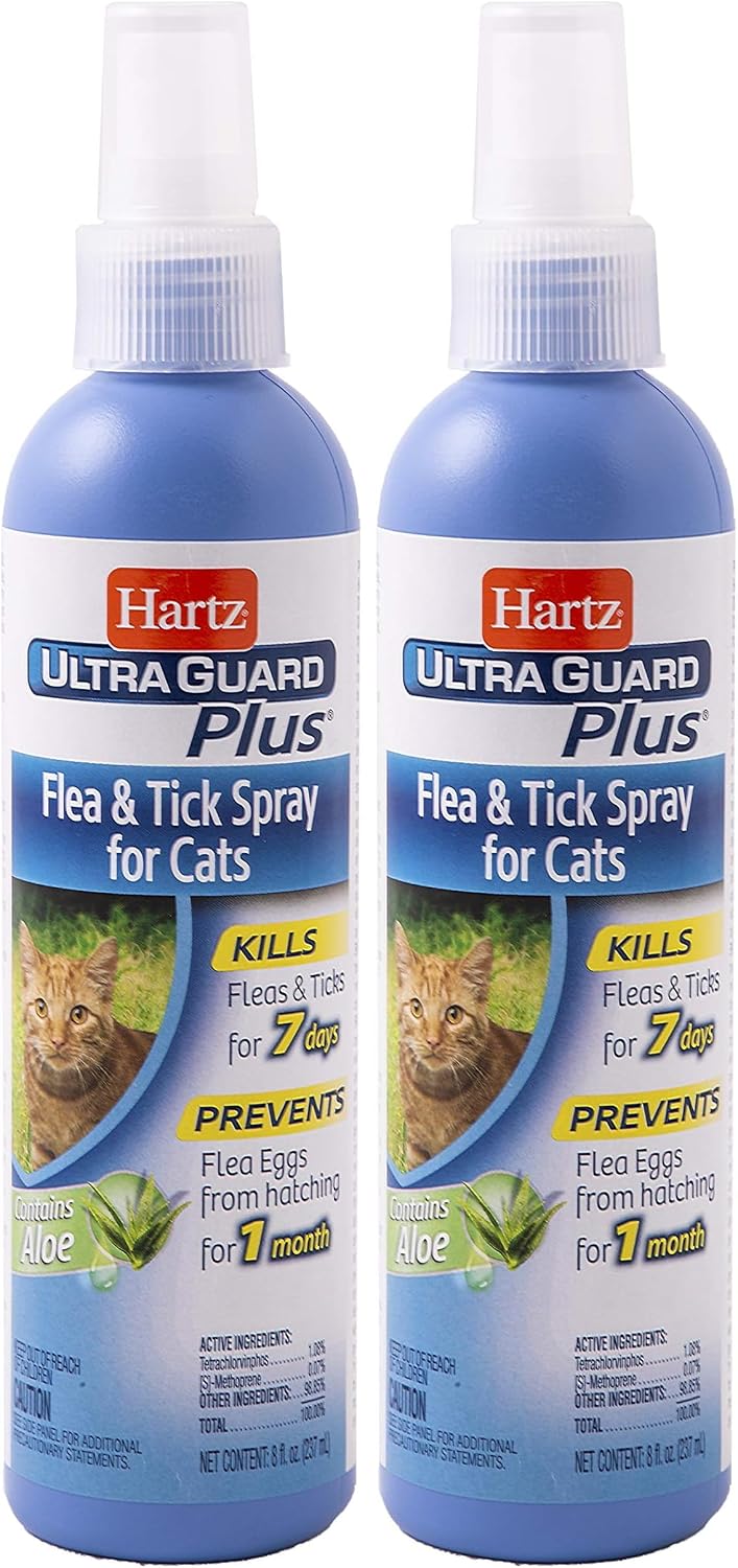 Hartz UltraGuard Plus Cat Flea & Tick Spray, 8 oz