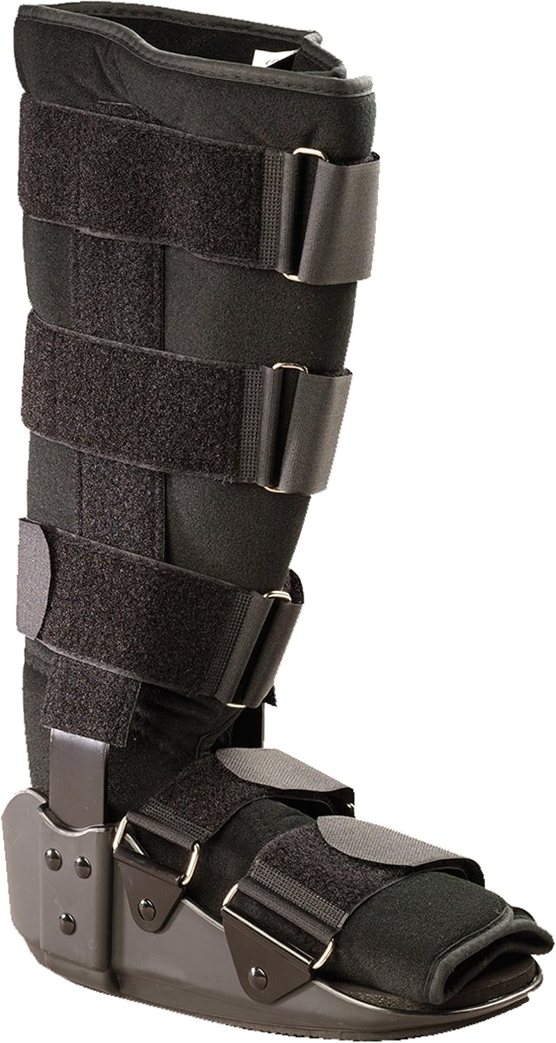 OTC Walker Boot Delux Short Low Top Leg Cast, Black, X-Small