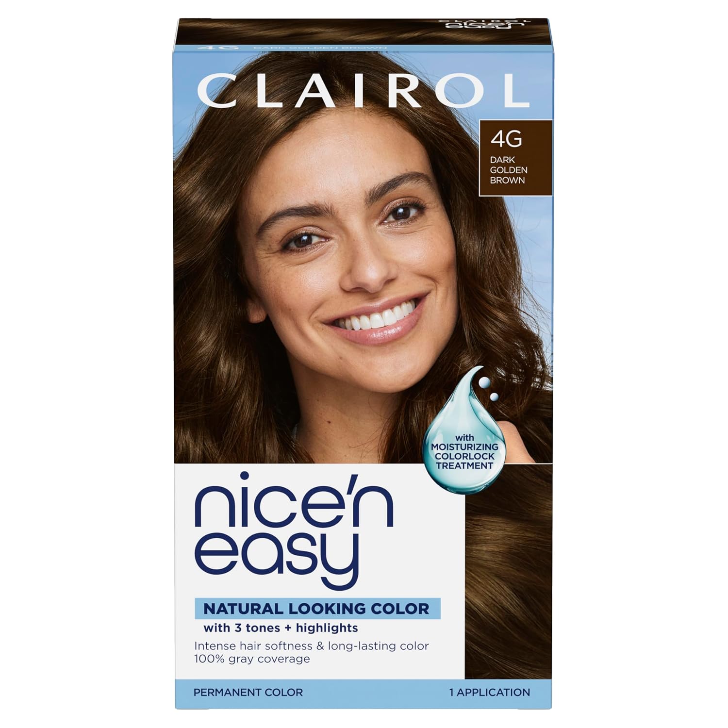 Clairol Nice'n Easy Permanent Hair Dye, 6A Light Ash Brown | Pack of 3