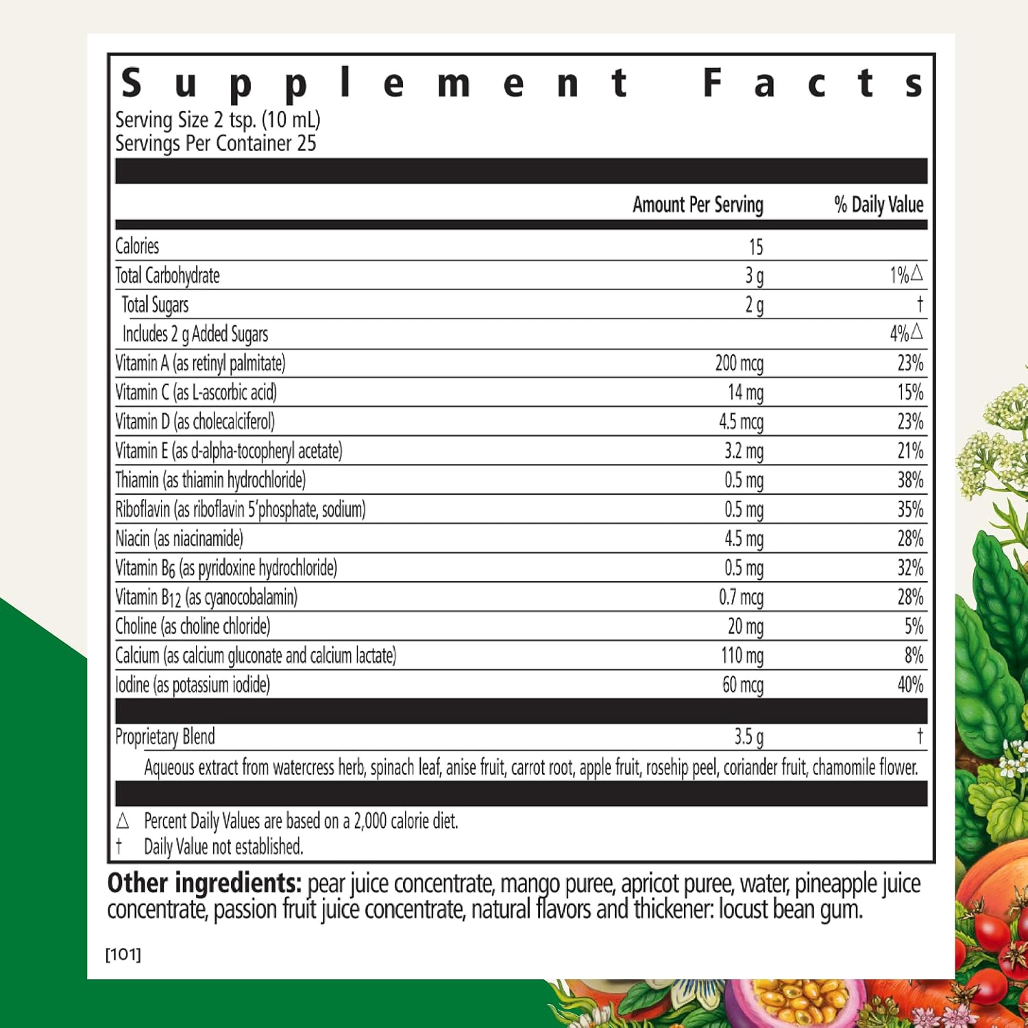 Floradix Kinder Love Children's Multivitamin - Herbal Supplement - Liquid Multivitamin for Kids - Vitamins A, C, D & E, Calcium & More - Vegetarian, Non-GMO, Gluten-Free - 16.9 fl oz