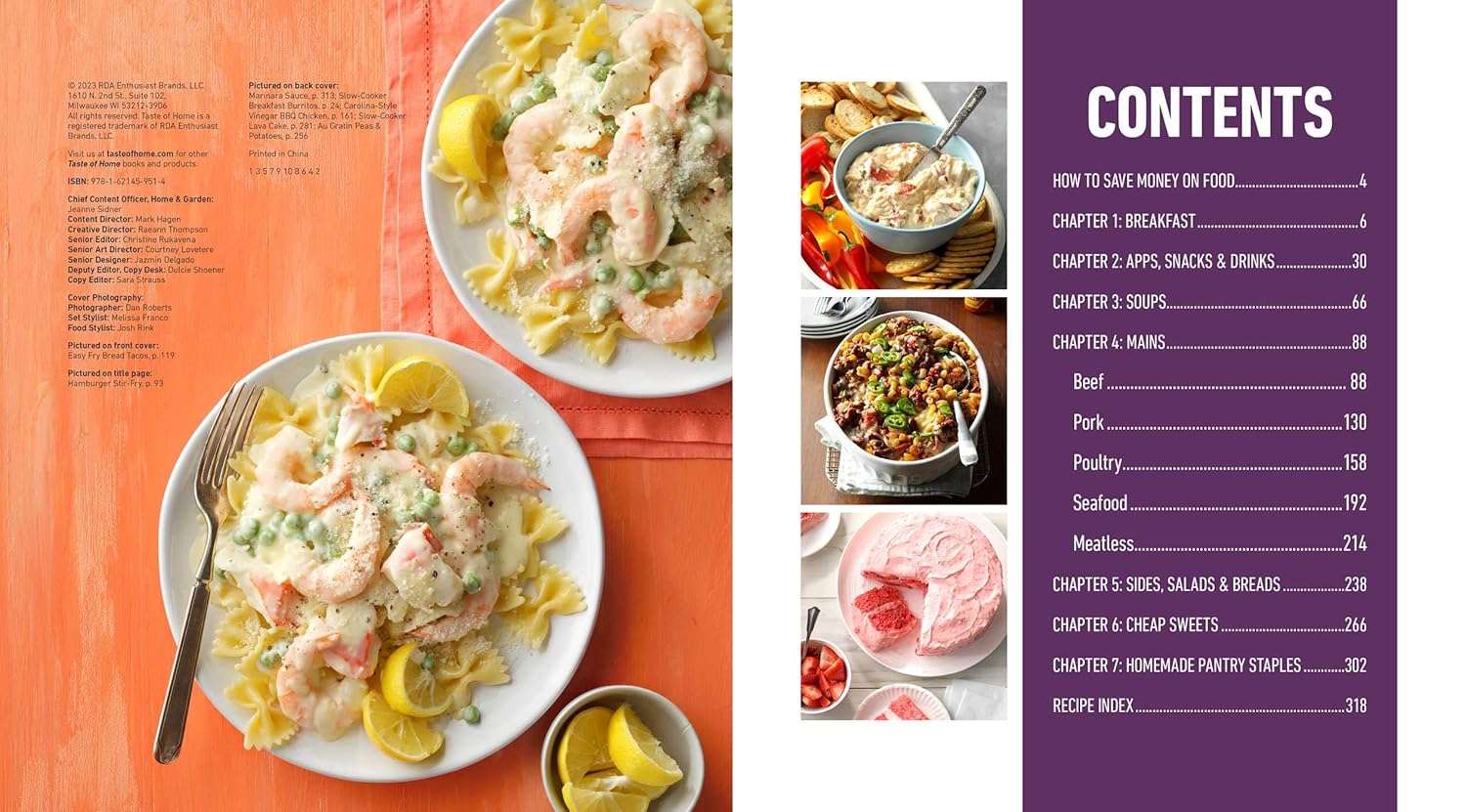 Taste of Home Budget-Friendly Cookbook: 220+ recipes that cut costs, beat the clock and always get thumbs-up approval (Taste of Home Quick & Easy)