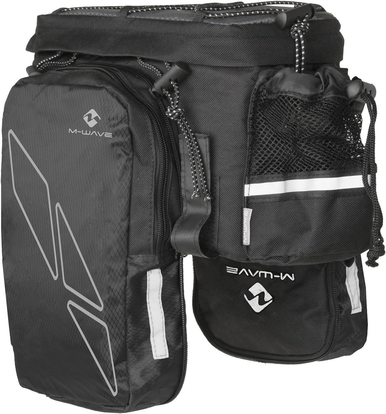 M-Wave Unisex's Amsterdam Bicycle Top Case-Black, Large | bike-panniers-and-rack-trunks