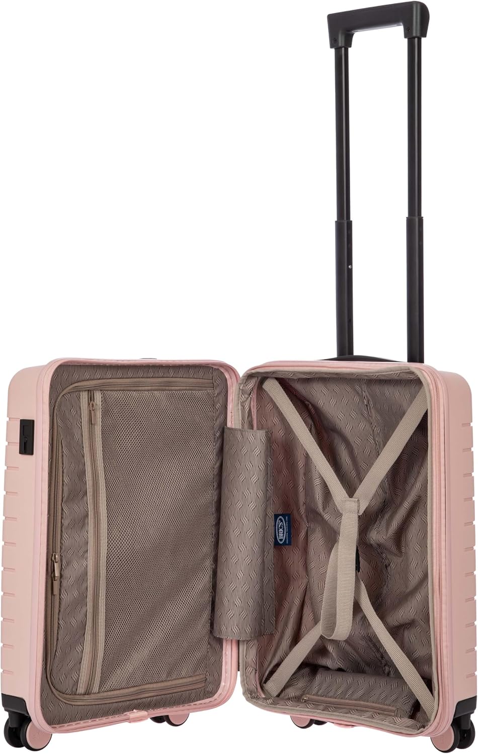 Bric's B|Y Ulisse Checked Luggage with Spinner Wheels – Expandable Lightweighted Hard Shell Suitcase, TSA Combination Lock - Removeable Wash Bag Included - 30 Inch, Mango