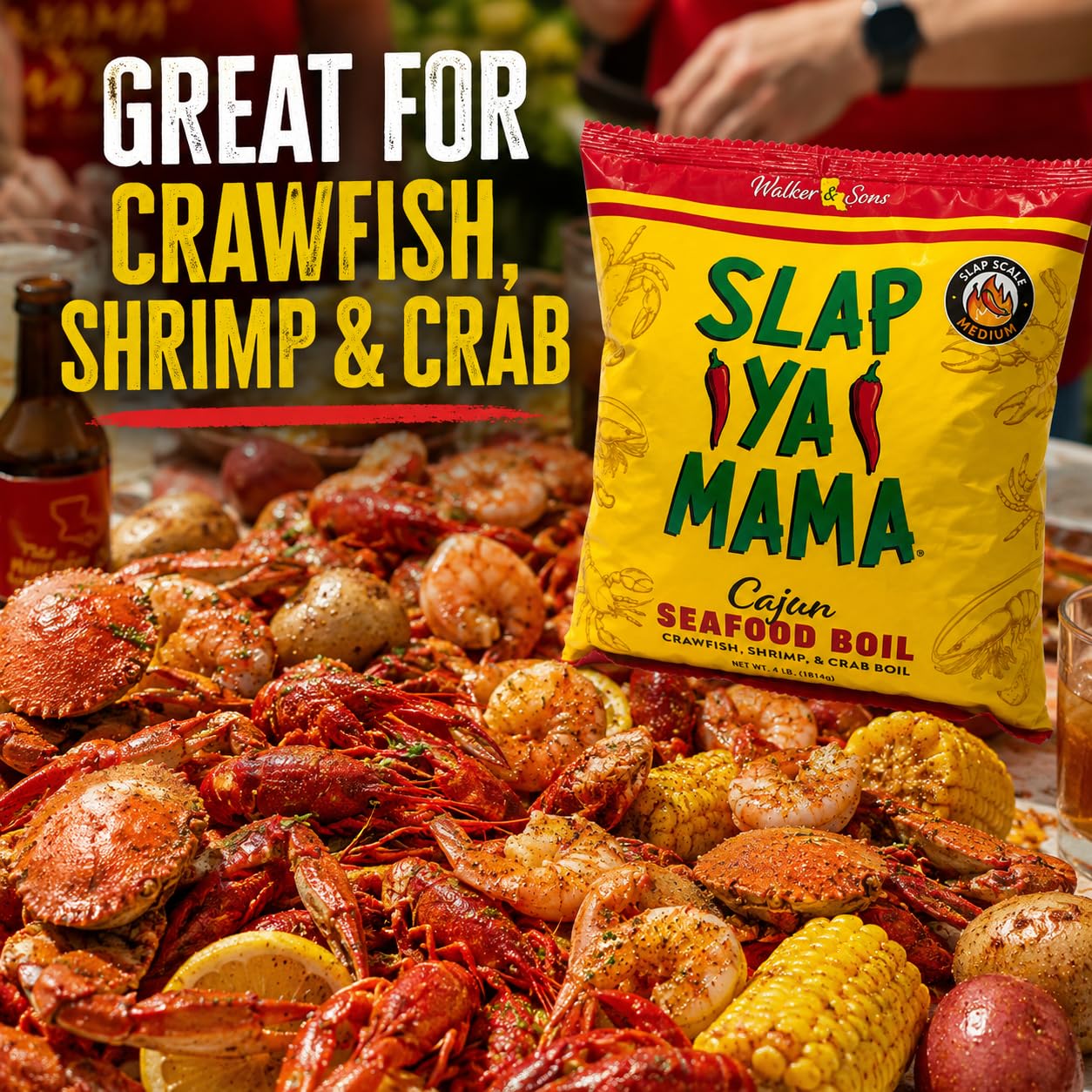 Slap Ya Mama Cajun Seafood Boil Seasoning for Crawfish, Crab and Shrimp