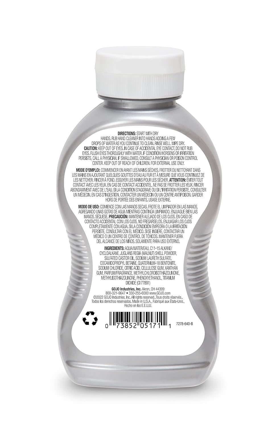 GOJO Supro Max Hand Cleaner Bottle, 8ct x 10 fl oz - 7278-08