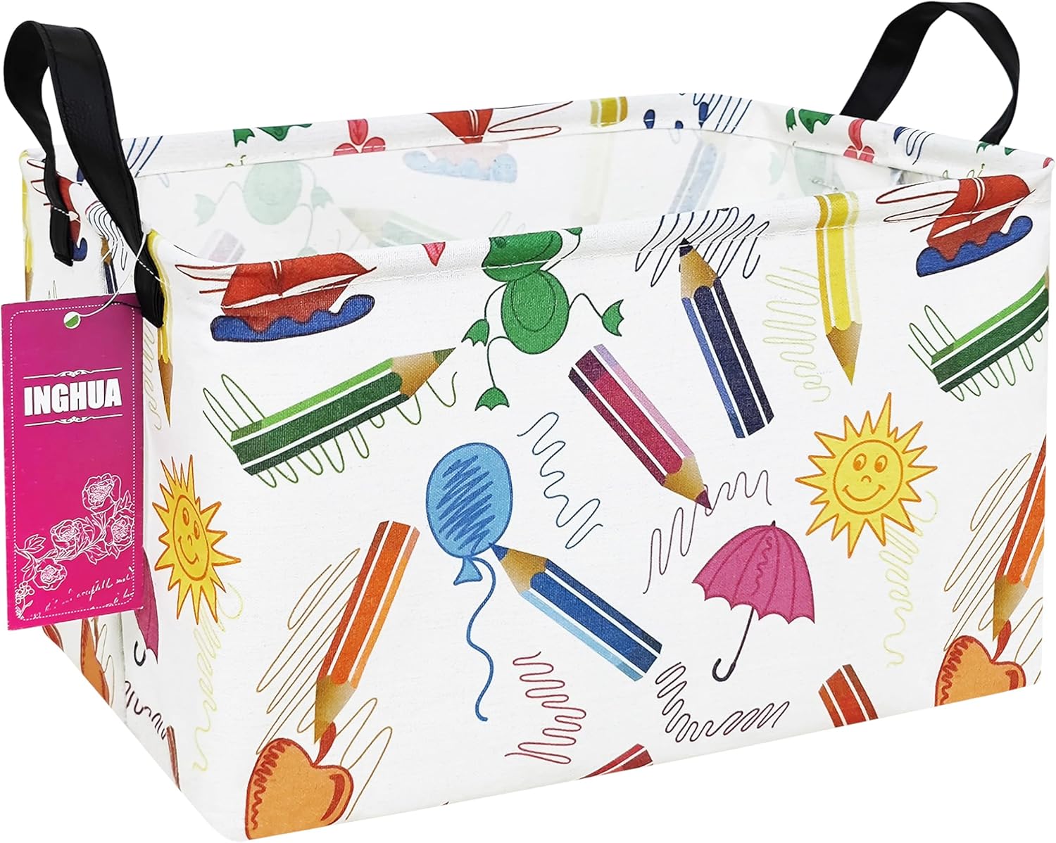 Rectangular Storage Basket Gift Bag Rec Spaceships