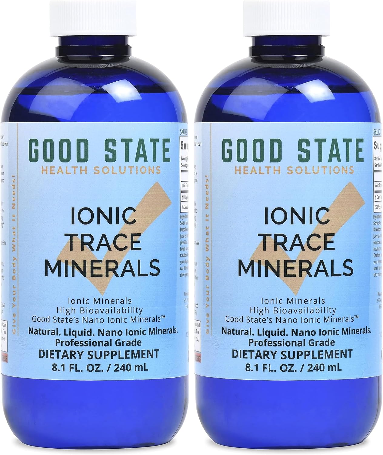 Good State Liquid Ionic Trace Minerals (96 servings at 125 mg - 8 fl oz)