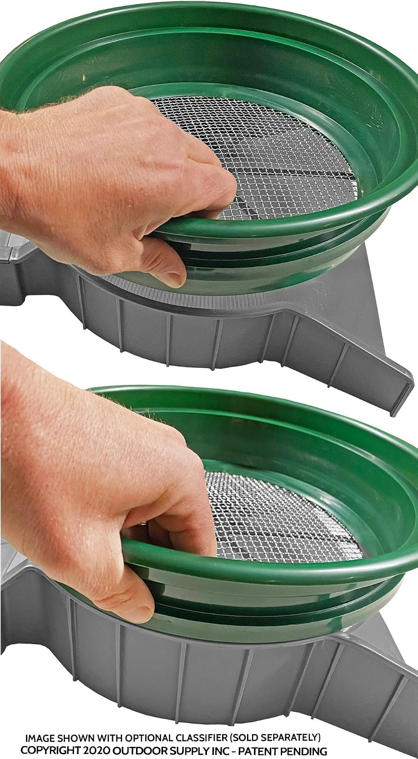 Portable Expandable Sluice Box for Gold Mining and Prospecting; Includes Miner's Moss, Hungarian Style riffles, and deep V riffles. Essential Tool for Gold panning Kits