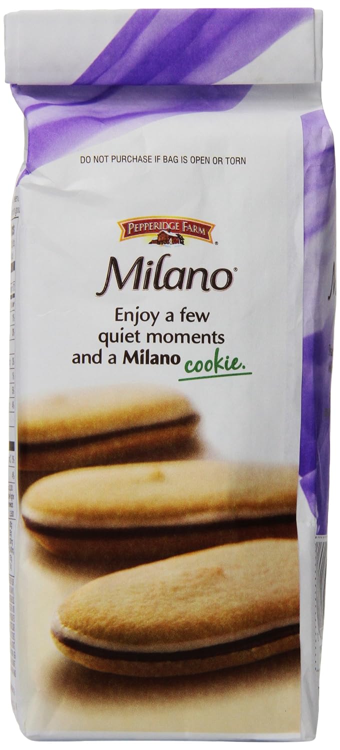 Pepperidge Farm Milano Cookies, Dark Chocolate, 20 Packs Tub, 2 Cookies Per Pack