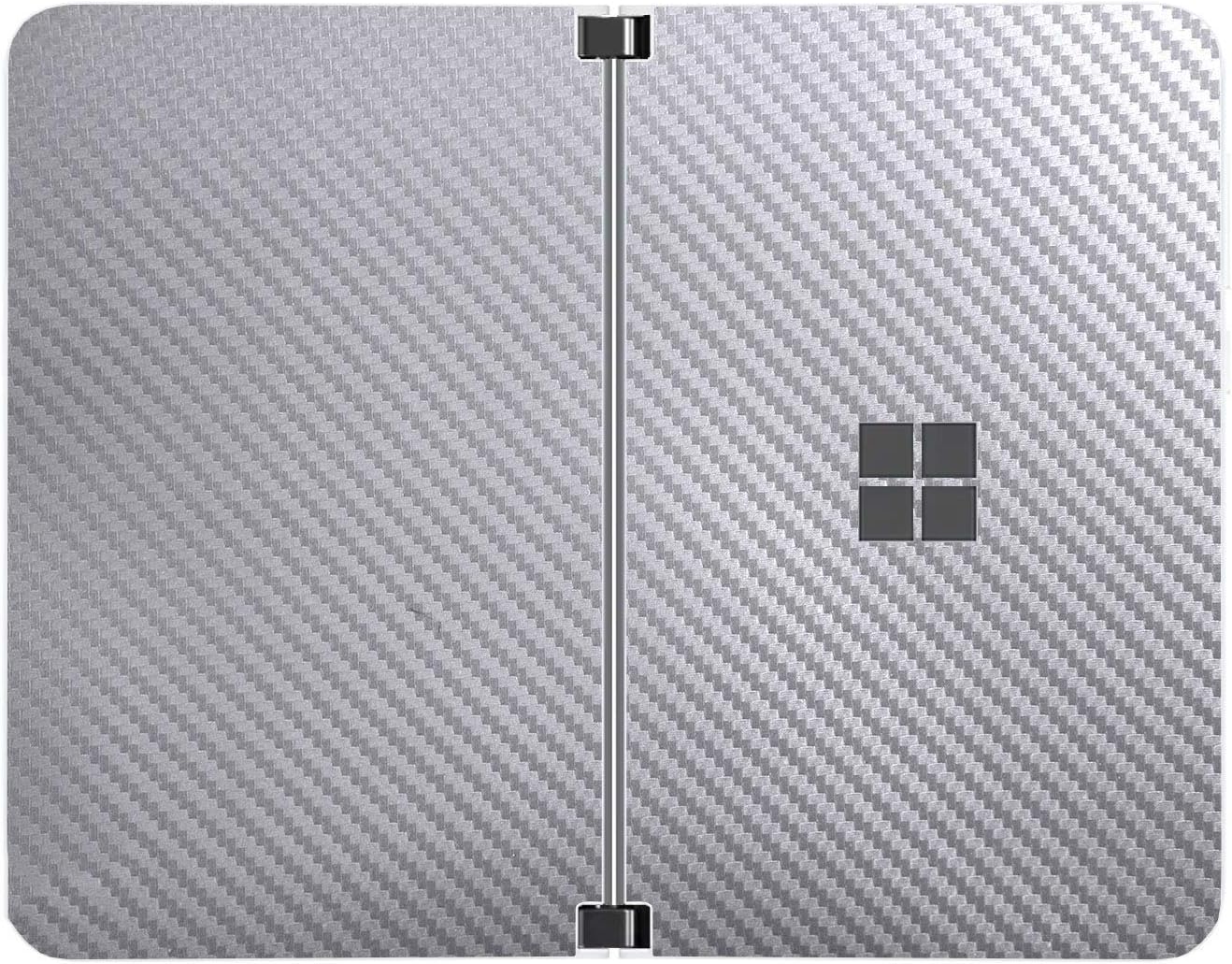 SopiGuard Sticker for Surface Duo Phone Edge-to-Edge Precision Vinyl Skin Wrap (Leather Textured)