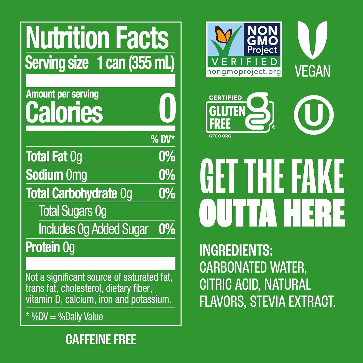 Zevia Zero Sugar Soda, Orange Creamsicle, 12 oz Cans (24-Pack) – Caffeine Free, Naturally Sweetened, No Calorie Soda - Non-GMO Project Verified, Gluten-Free, Vegan