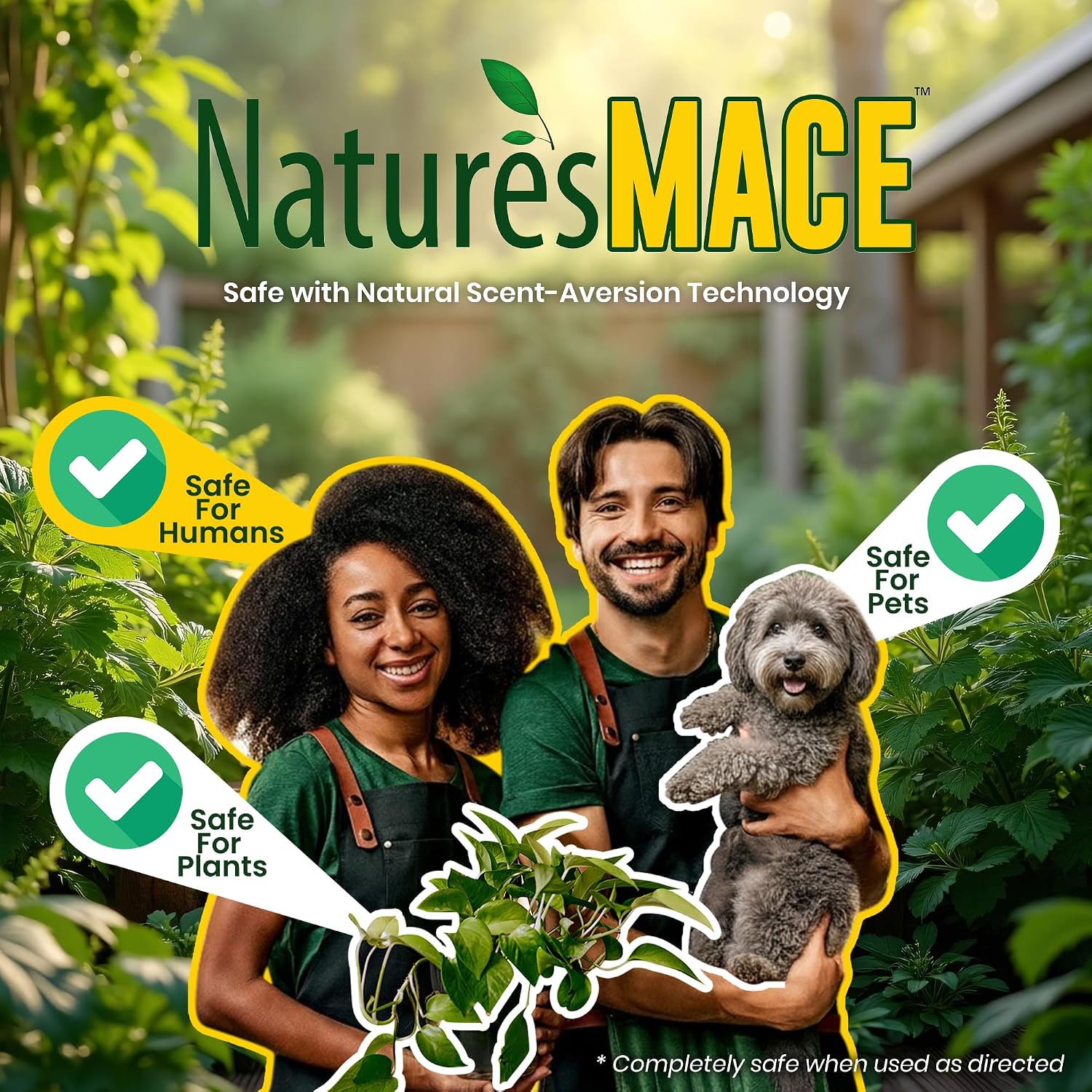 Nature's MACE Dog Mace Dog Repellent 1 Gallon Concentrate | Potty Training Tool Spray, Indoor & Outdoor, Pee Deterrent, Safe Around Kids, Pets, Garden & Plants, Treats 48,000 Sq. Ft.