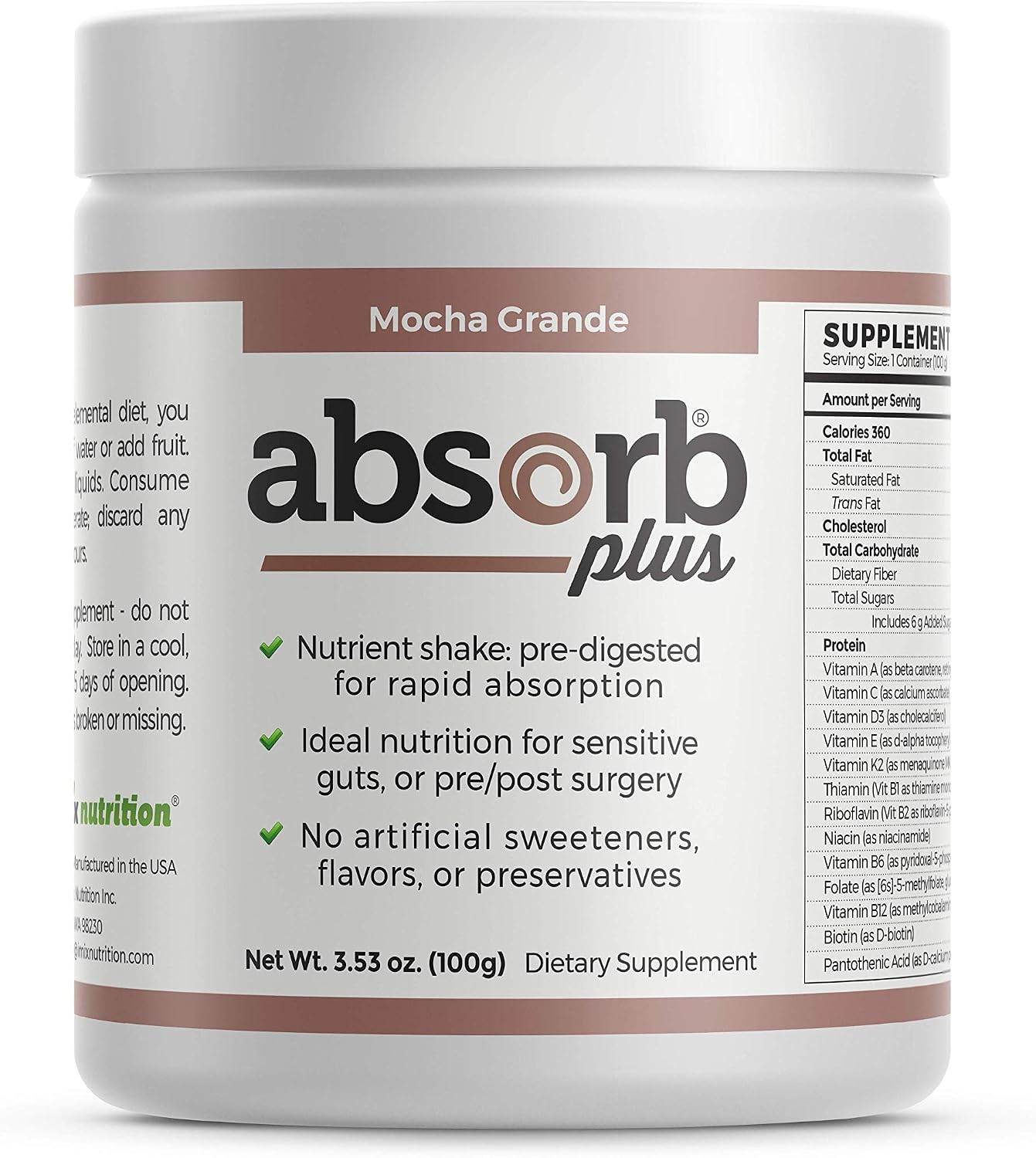 Isolate Protein - Diet Supplement for Improved Gut Health, Extra Nutritional Support, Non-GMO, Gluten-Free, Lactose-Free, Casein-Free (2.2 Lbs, Simply Vanilla)