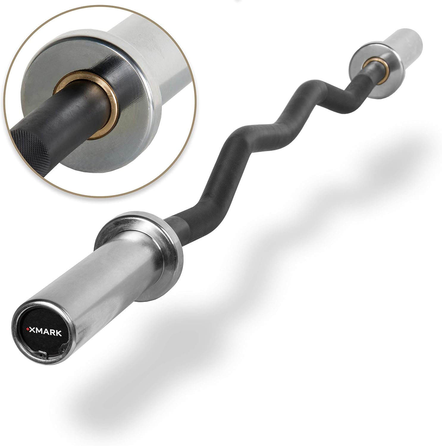 XMark EZ Curl Bar or Olympic Weight Set with EZ Curl Bar, Weight Plate Set