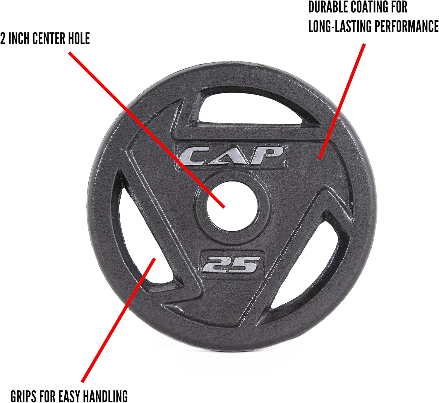 CAP Barbell 2-Inch Olympic Weight Plate | Multiple Options