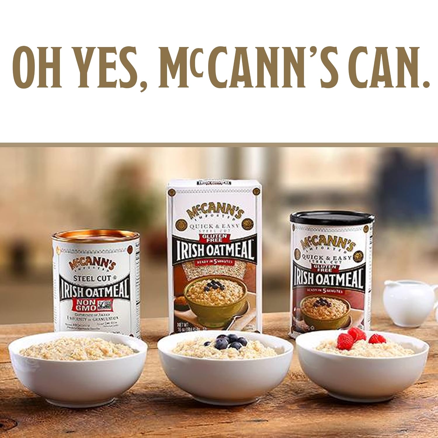 McCann's Irish Oatmeal Instant Oatmeal Cup, Maple Brown Sugar, 1.9 Ounce (Pack of 12)