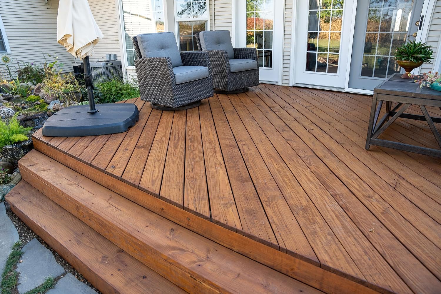 DEFY Extreme Wood Stain and Sealer in One - 1 Gallon Semi-Transparent Waterproof Coating for All Wood Types - Cedar Tone