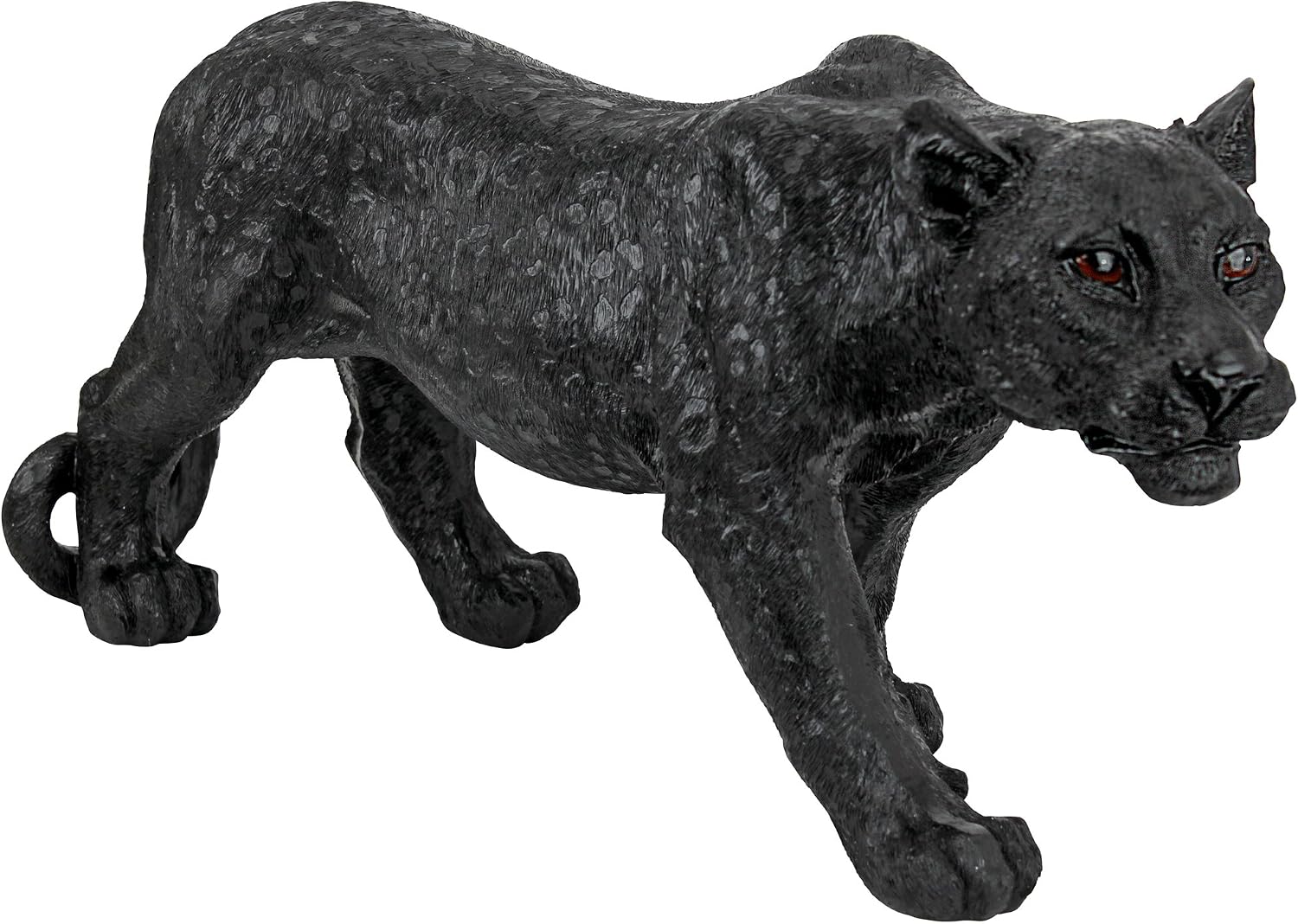 Design Toscano Shadowed Predator Black Panther Garden Statue, Medium 26 Inch, Polyresin, Black